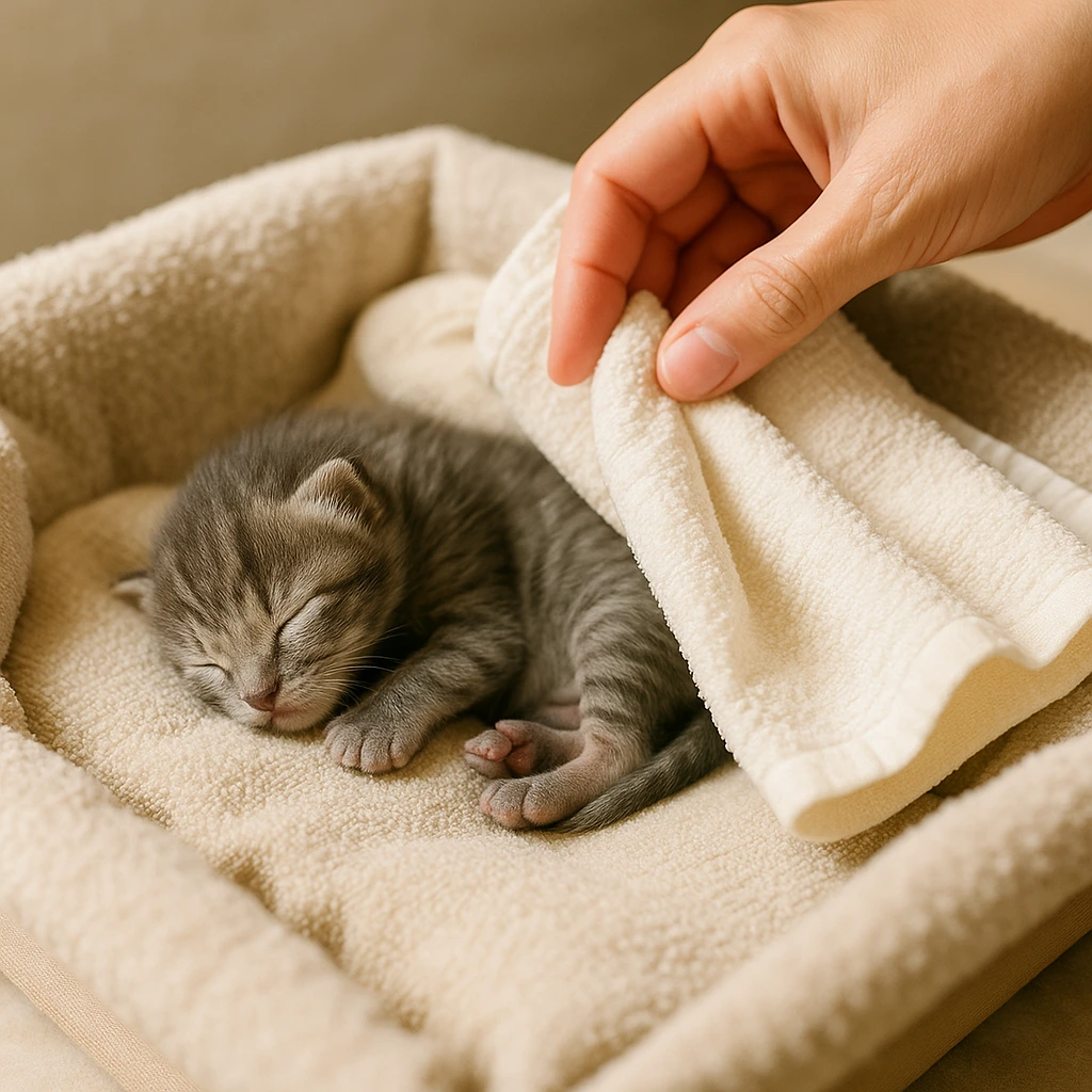 kitten umbilical cord