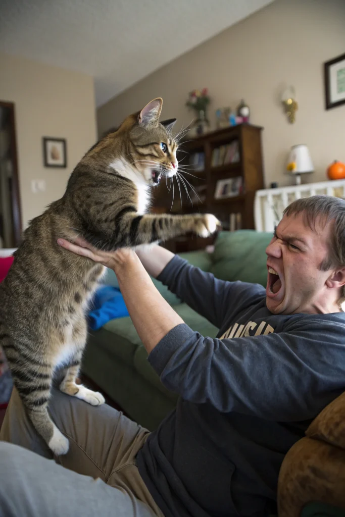 why does my cat attack me